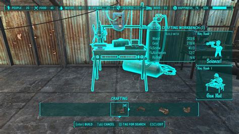 fallout 4 ammo crafting workbench.